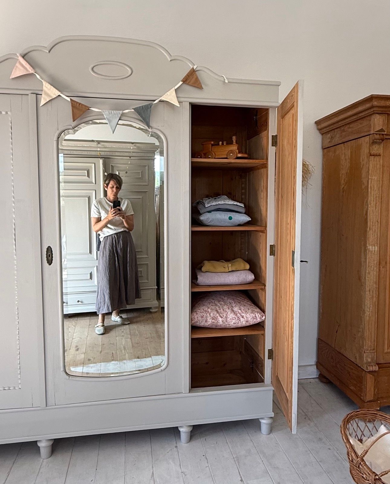 3teiliger Kleiderschrank Vintage, Ansicht 6
