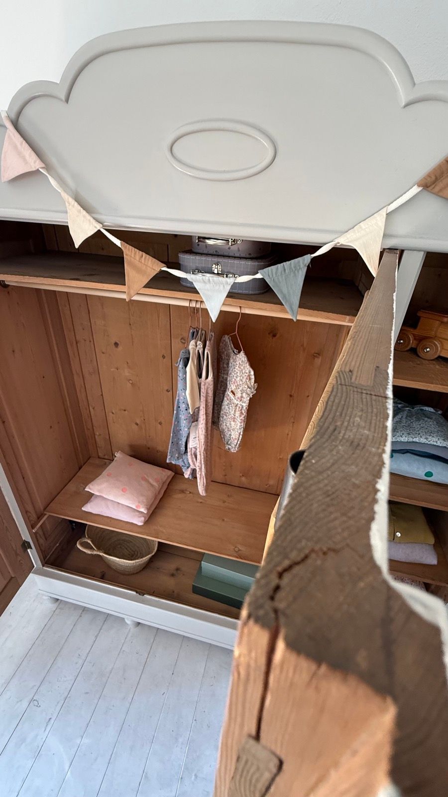 3teiliger Kleiderschrank Vintage, Ansicht 8