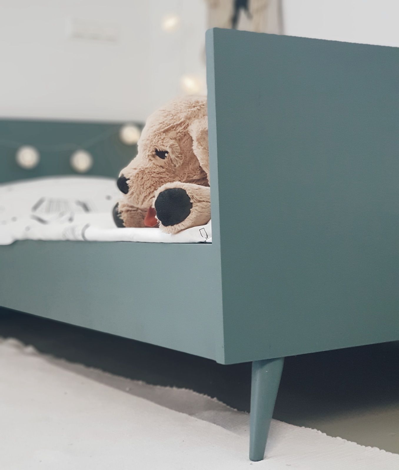 Retro Kinderbett blau, Ansicht 2