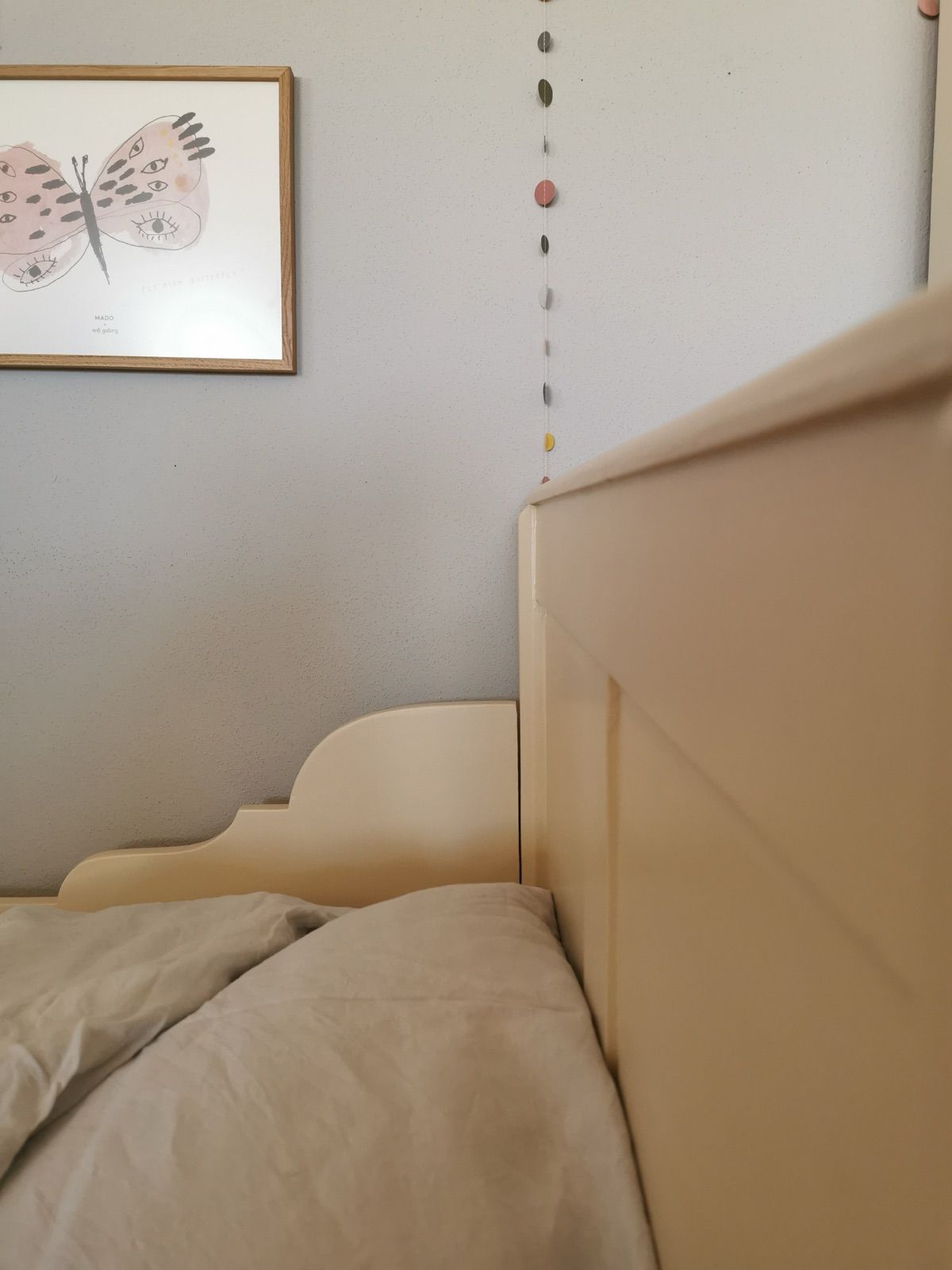 Vintage Kinderbett beige, Ansicht 4