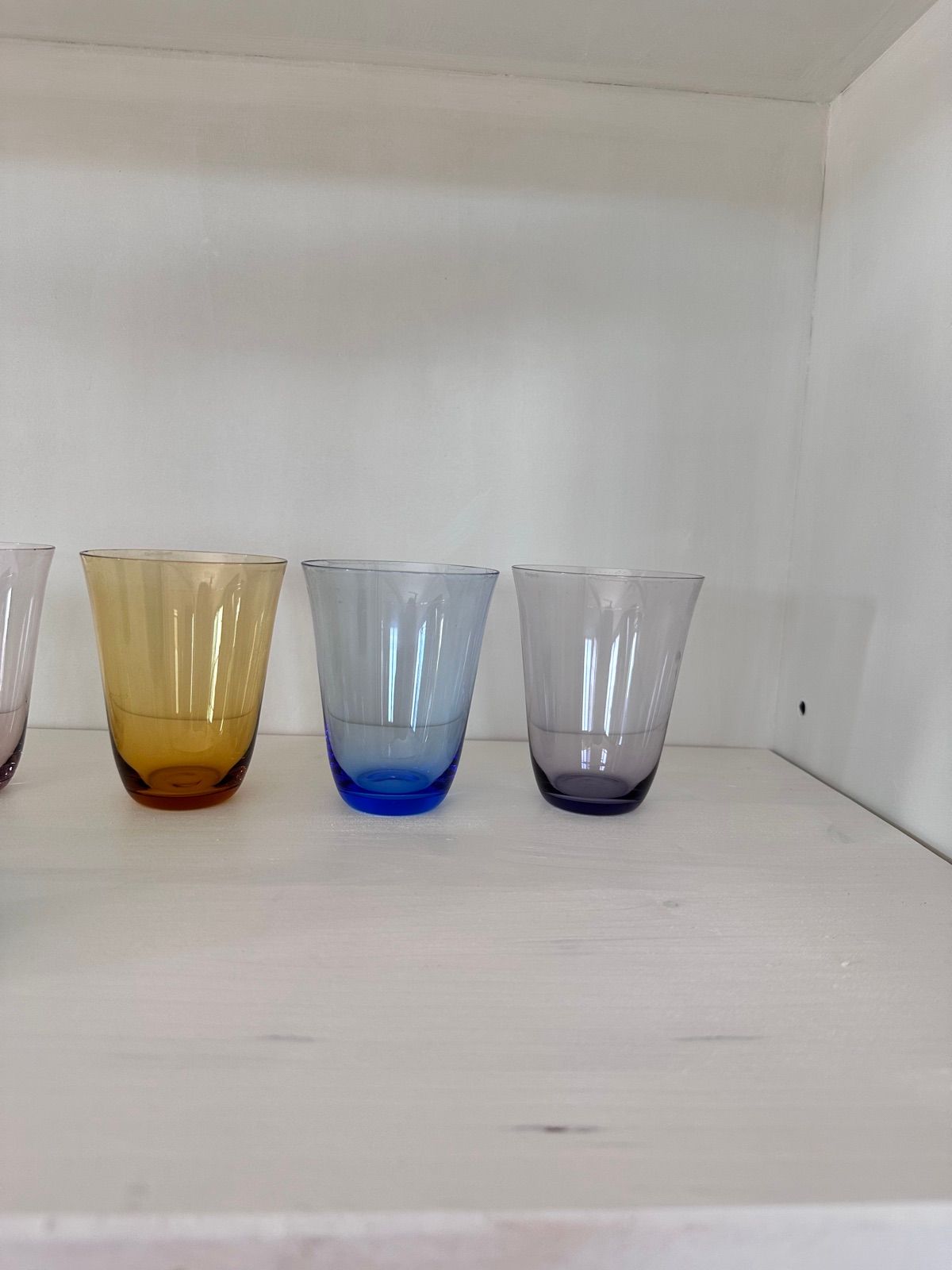 6 bunte Vintage Gläser, Ansicht 2