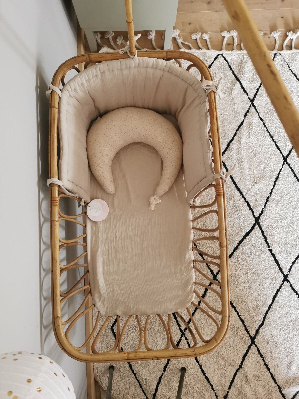 Rattan Stubenwagen, 100 cm breit, Ansicht 2