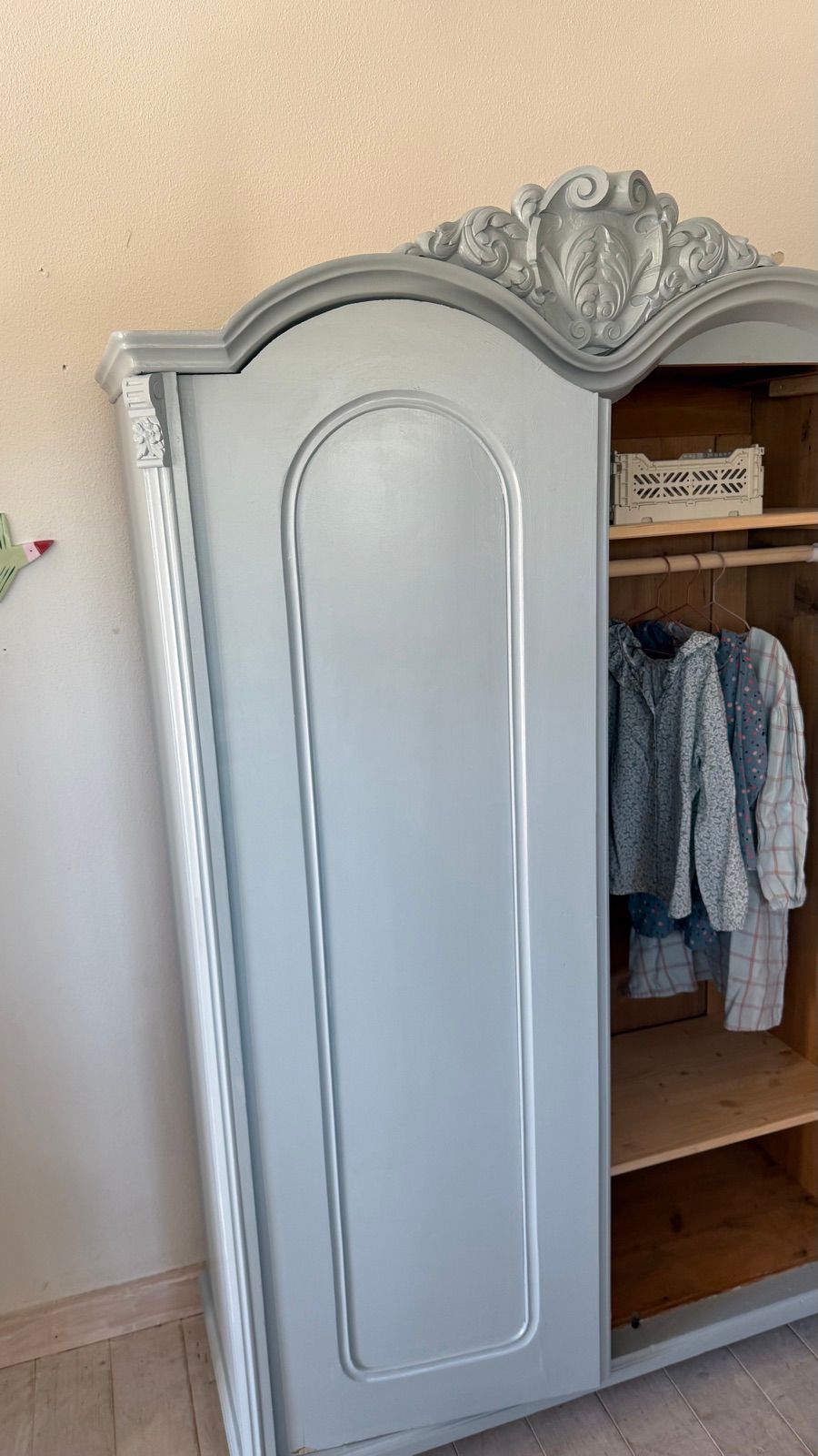 Kinderkasten antik grau, Ansicht 4