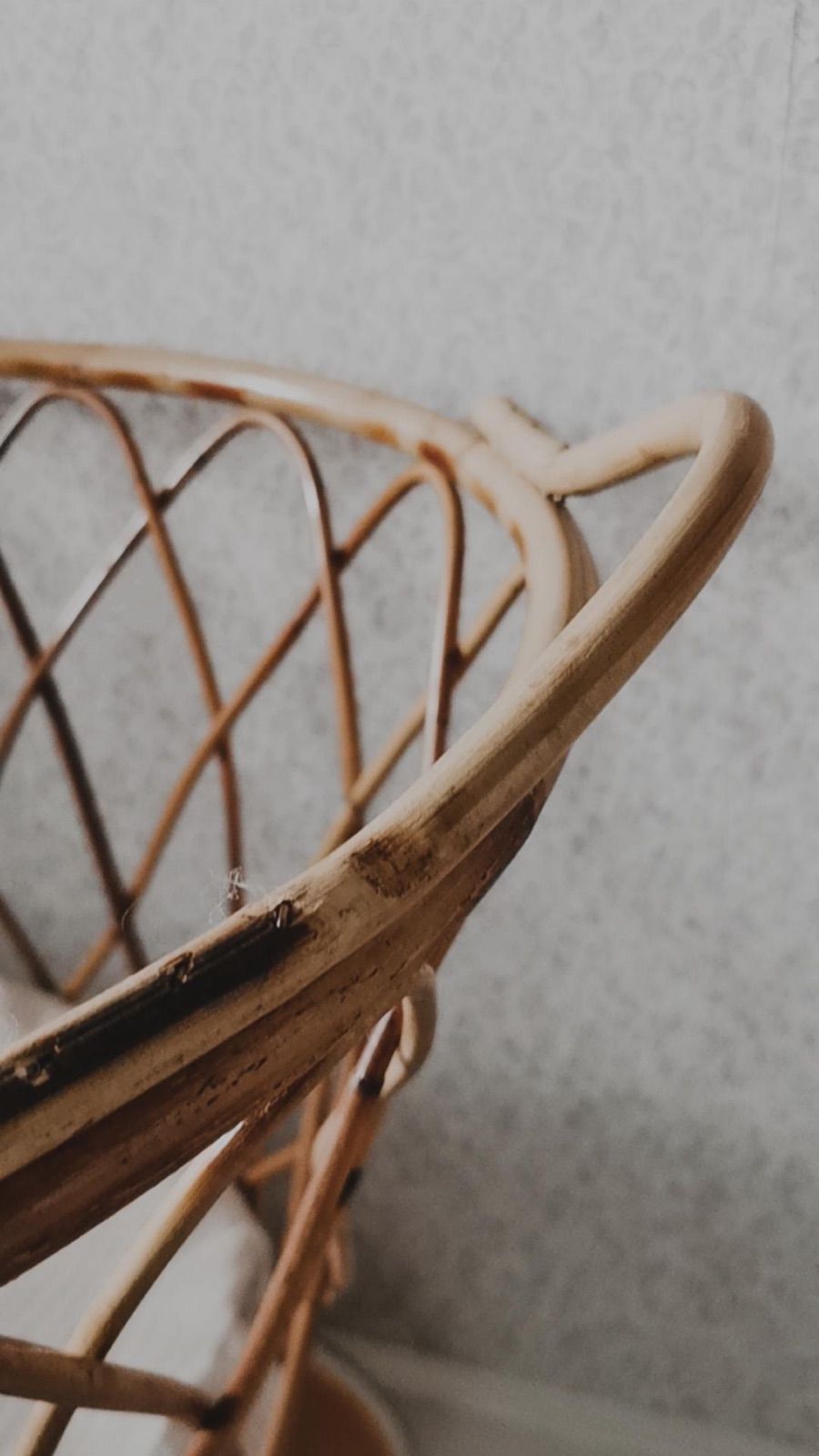 Vintage Rattan Stubenwagen, Ansicht 6