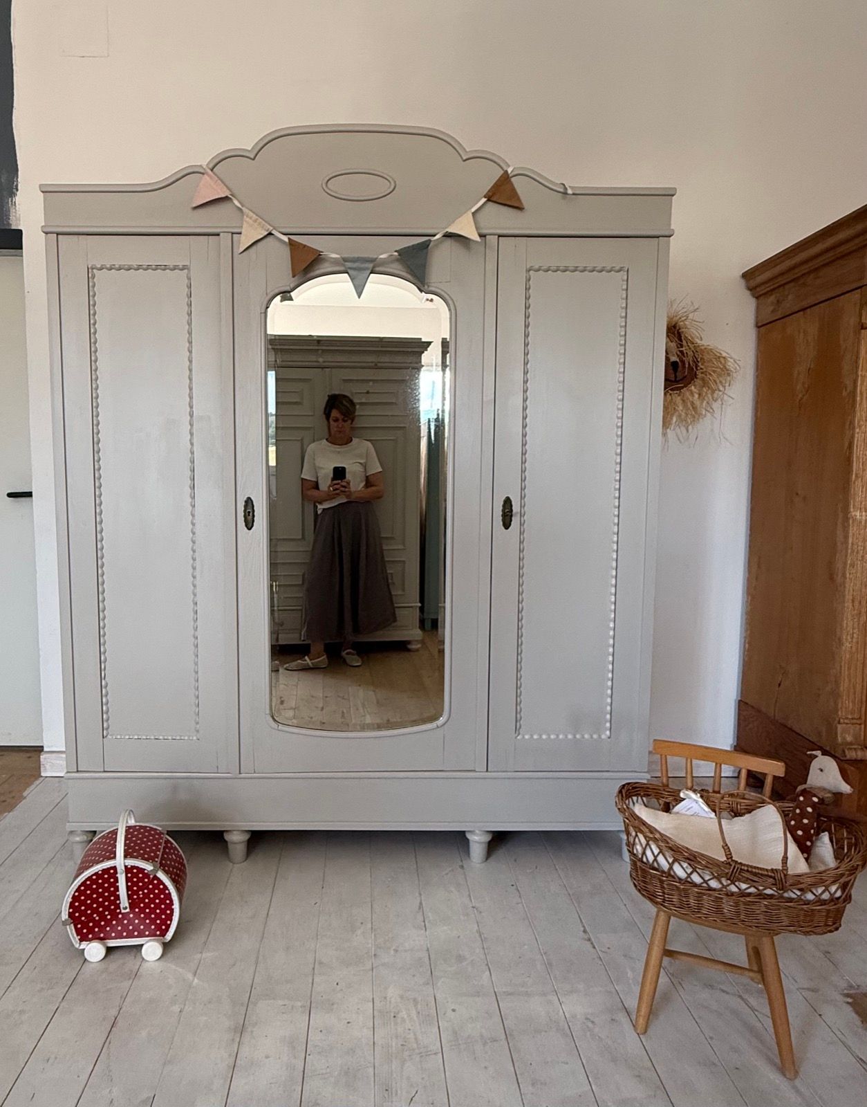 3teiliger Kleiderschrank Vintage