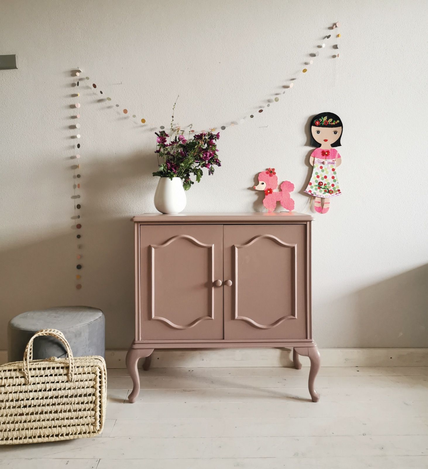 Kinderkommode pink