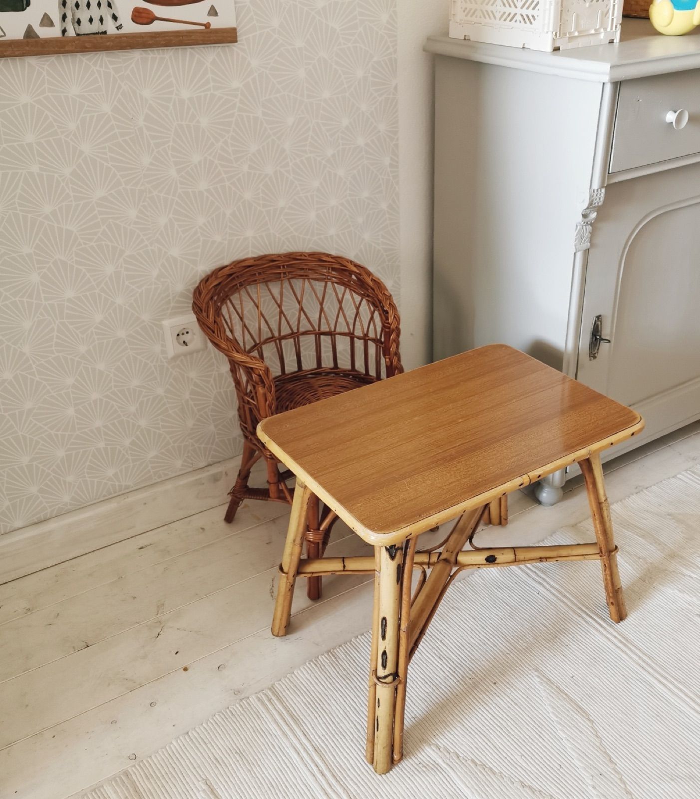 Rattan Tisch für Kinder, Ansicht 3