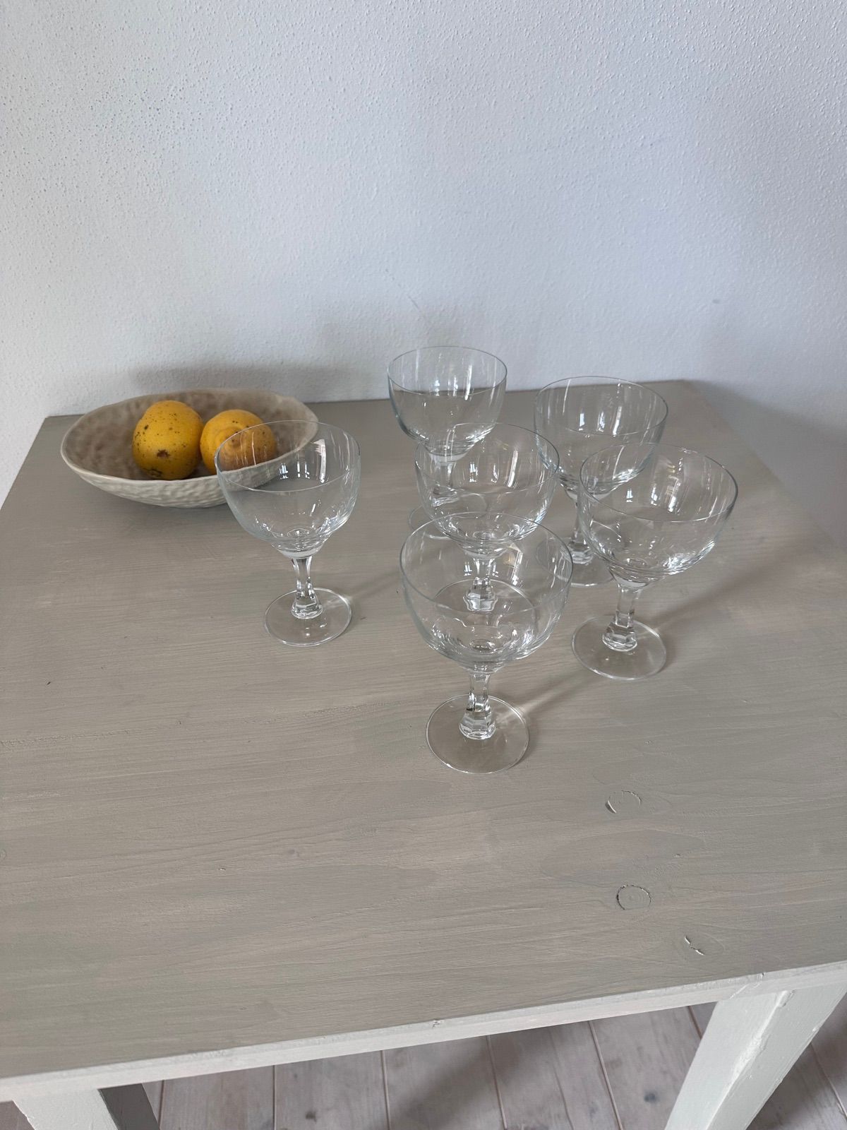 6 Vintage Weingläser