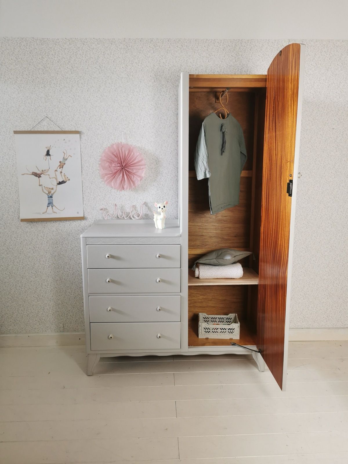 Vintage Kasten rosa, Ansicht 5