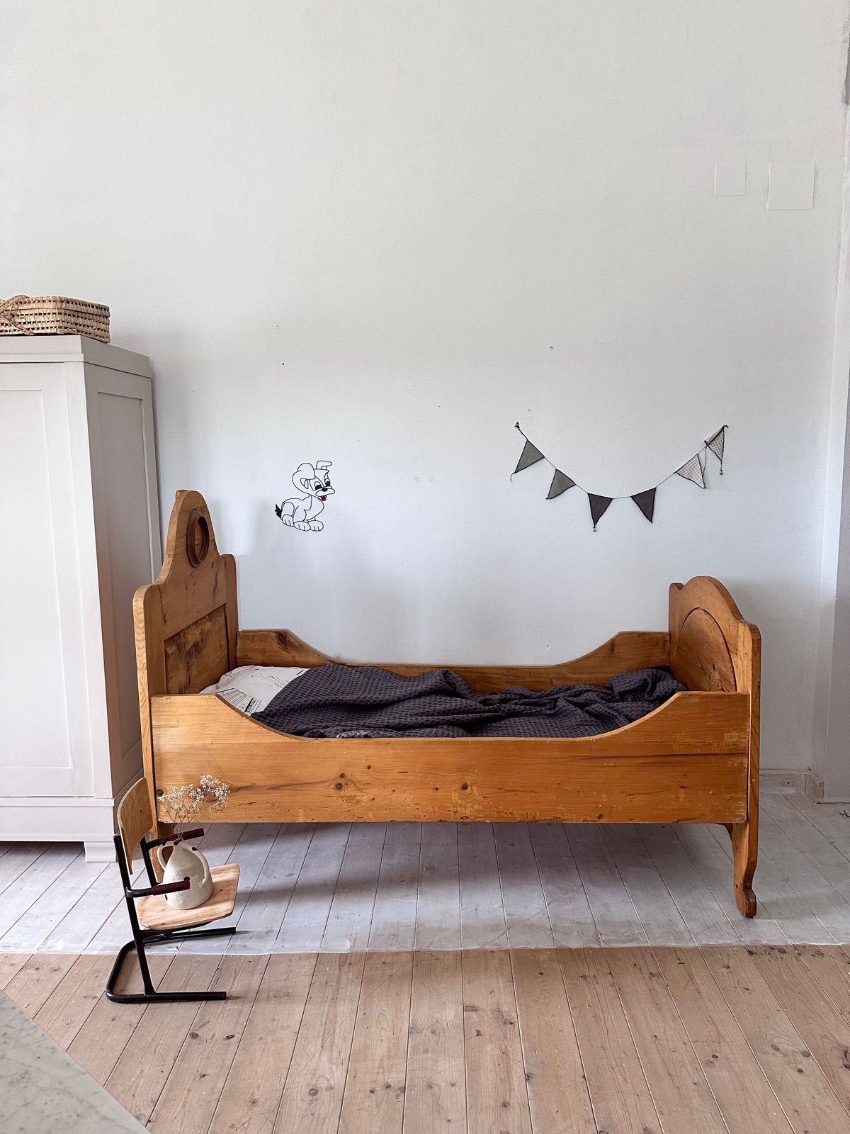 Vintage kinderbett Bauernmöbel