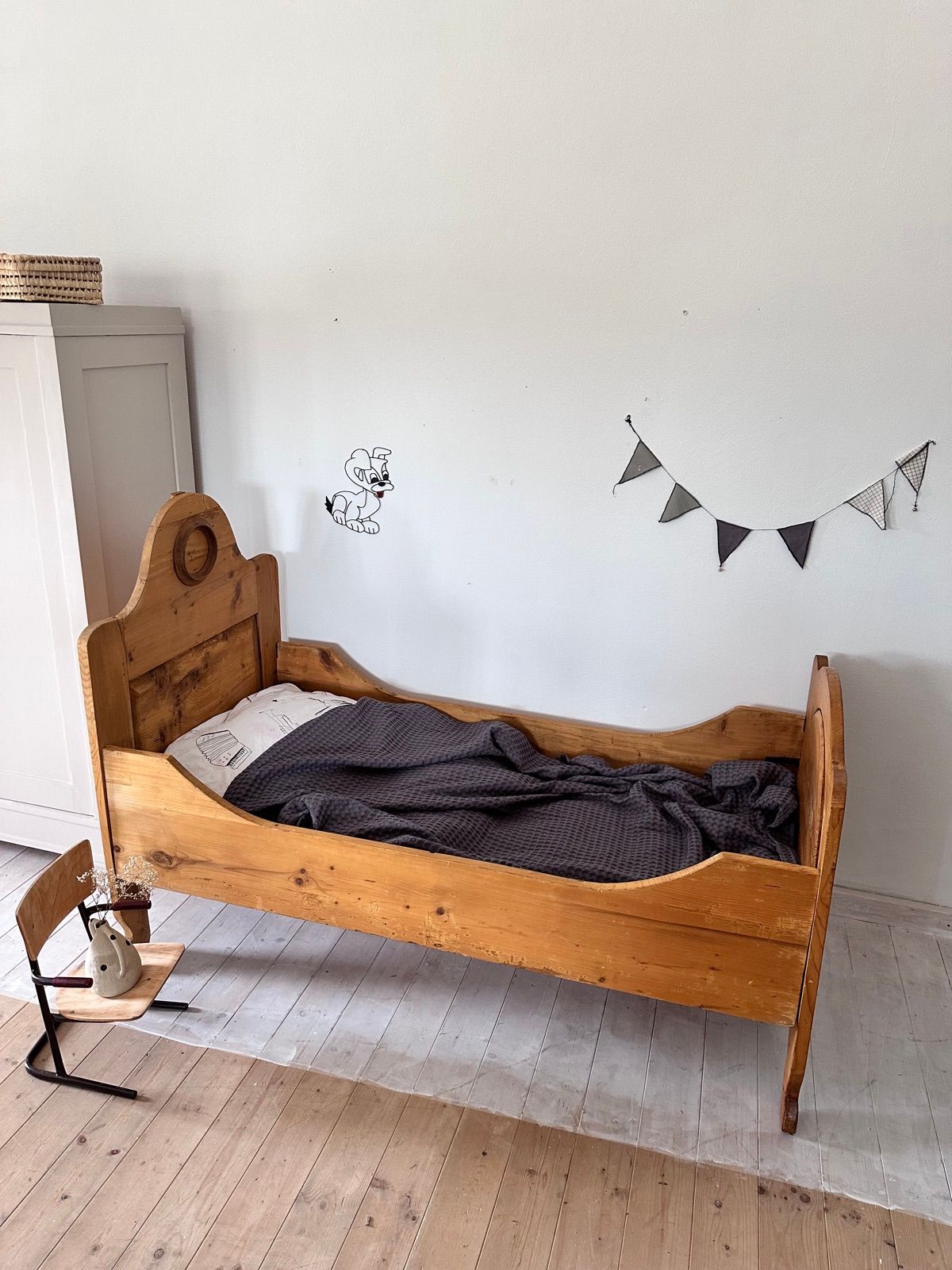 Vintage kinderbett Bauernmöbel, Ansicht 4