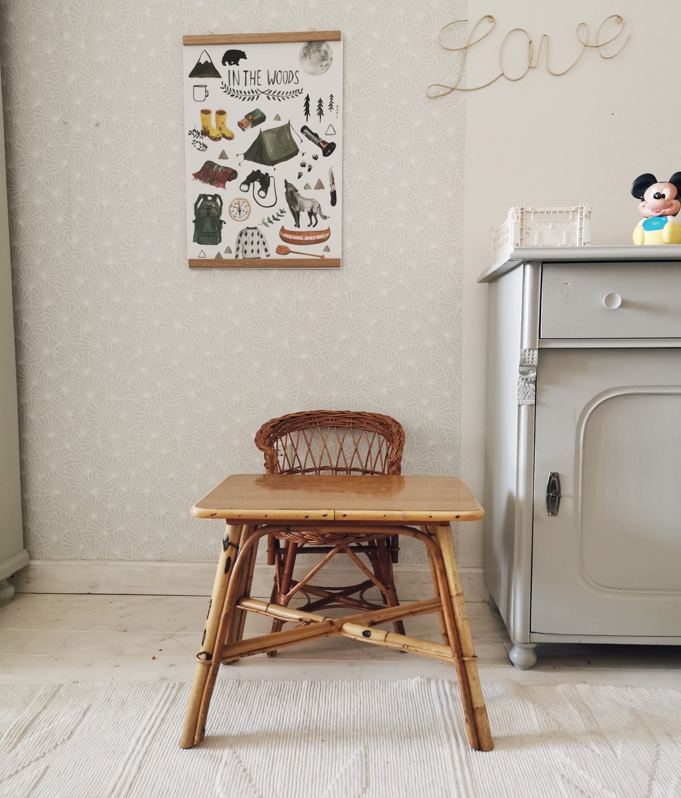 Rattan Tisch für Kinder, Ansicht 2