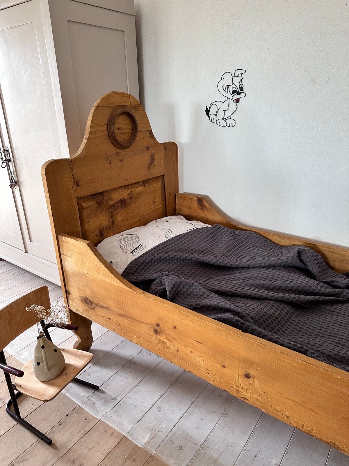 Vintage kinderbett Bauernmöbel, Ansicht 3