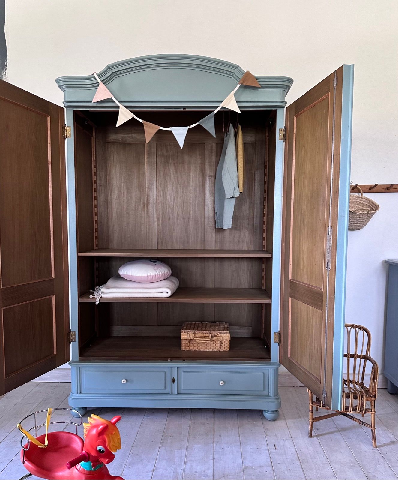 Vintage Steckkasten Oval Room Blue, Ansicht 4