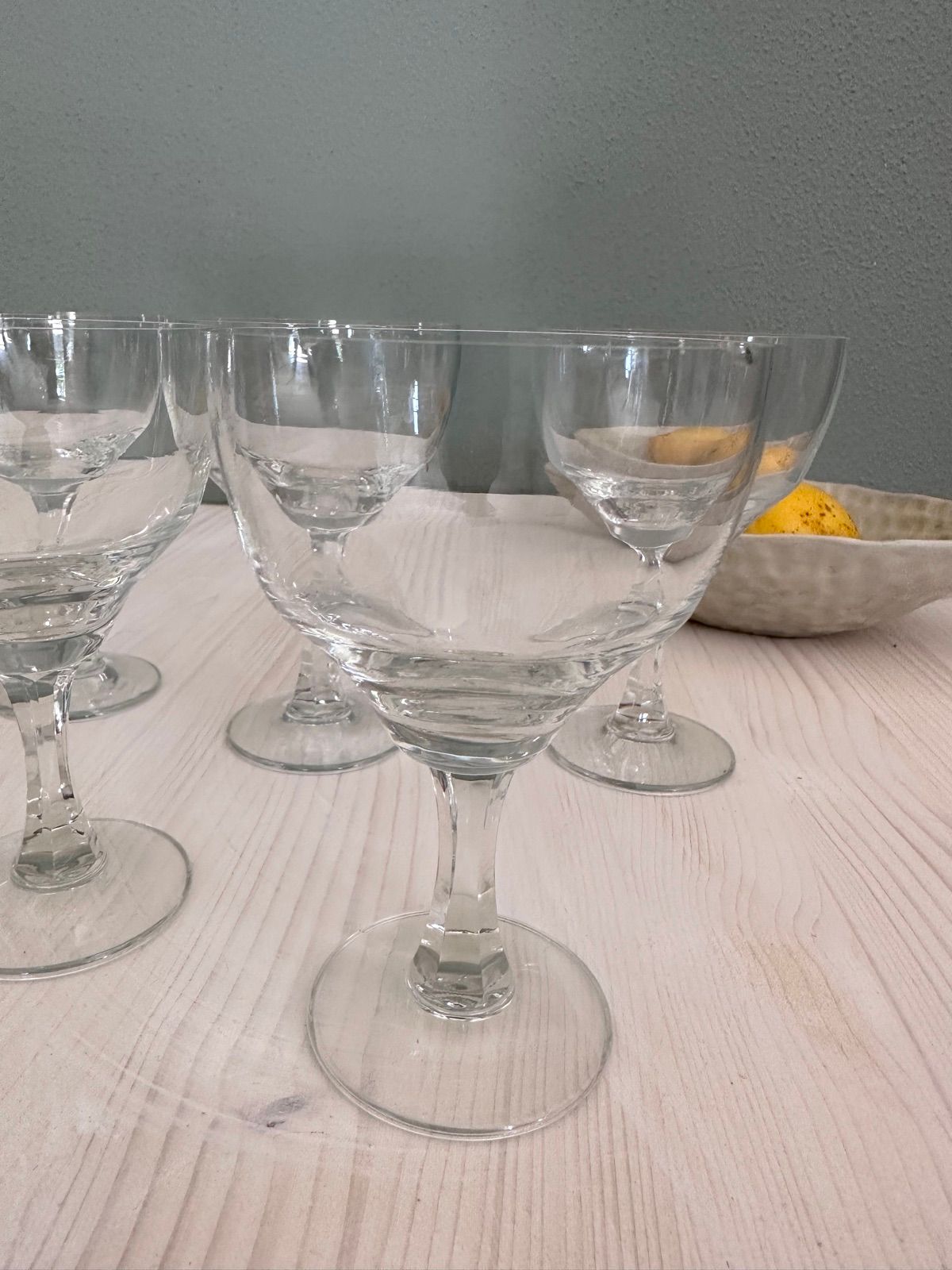 6 Vintage Weingläser, Ansicht 2