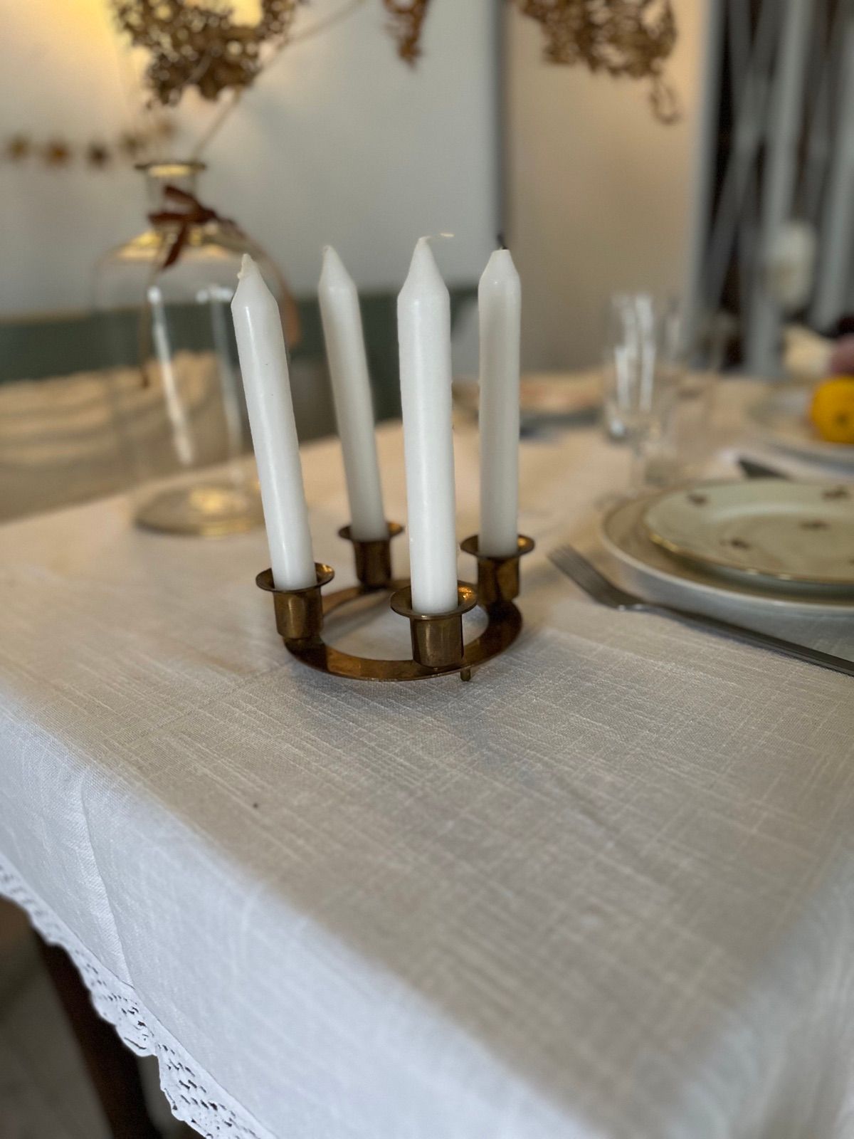 Runder Kerzenständer, 13 cm breit