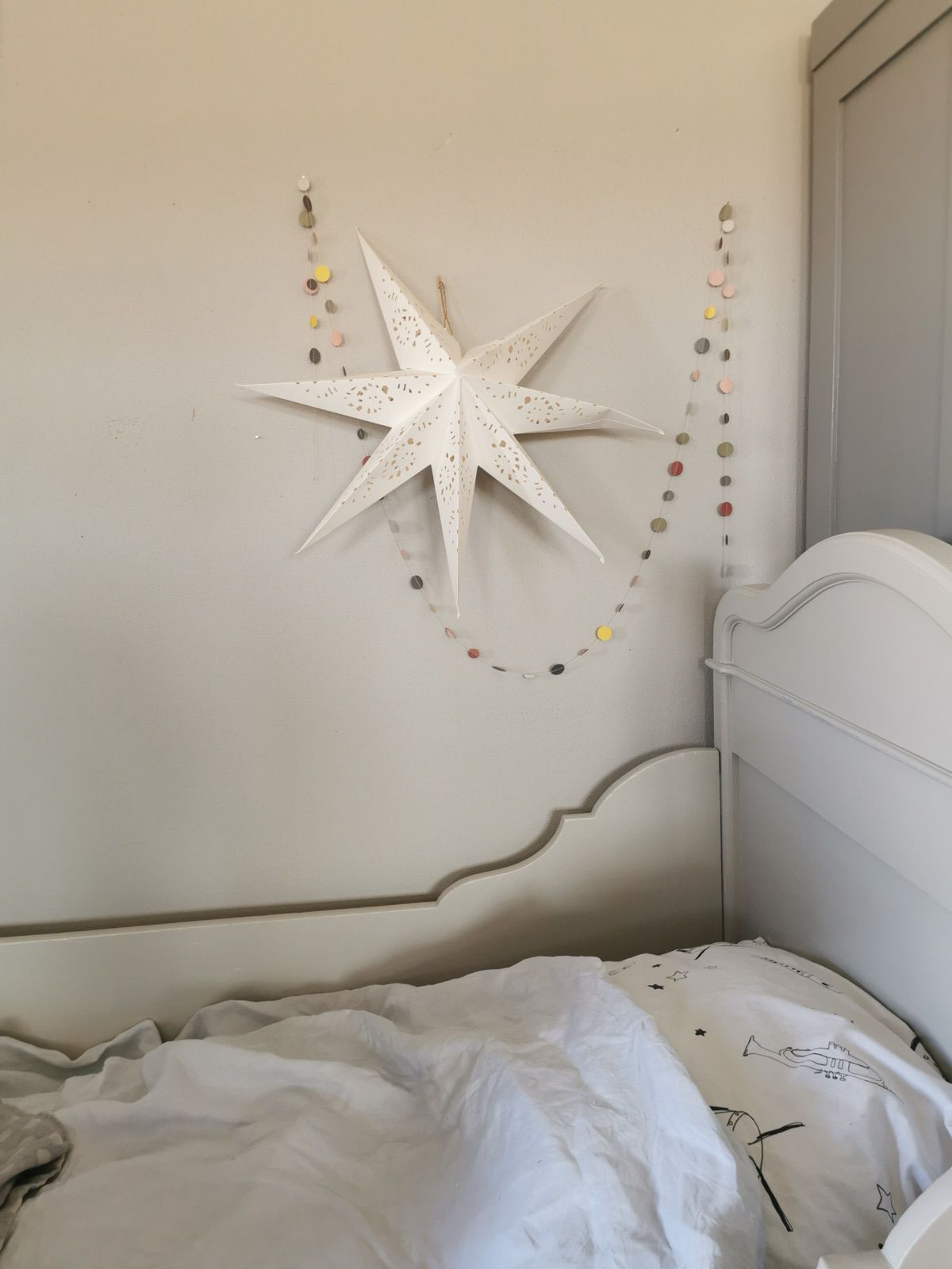 Vintage Kinderbett grau, Ansicht 5