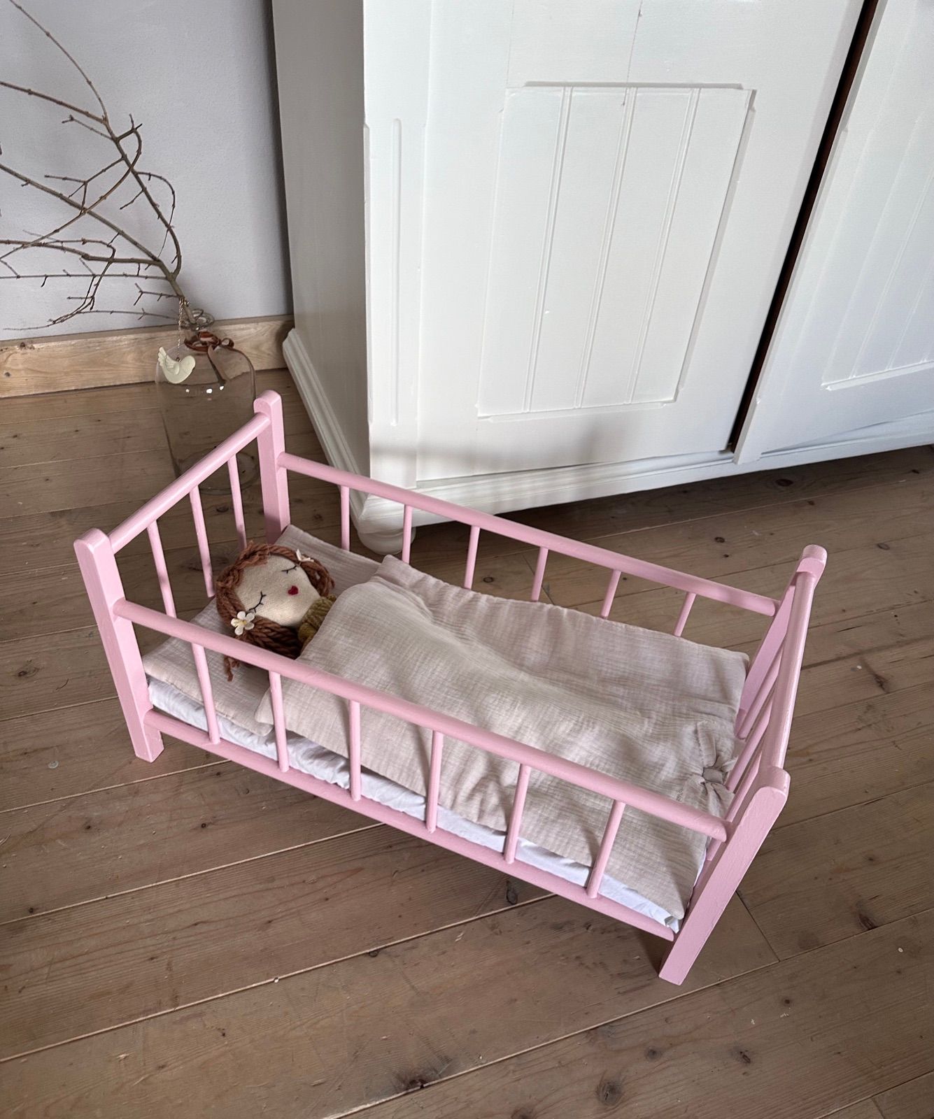 Puppenbett pink