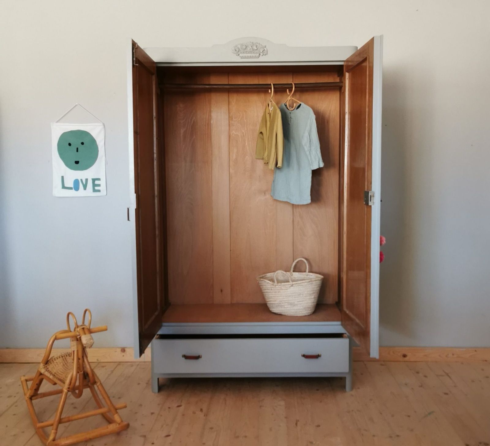 Vintage Kasten, 200 cm breit, Ansicht 4