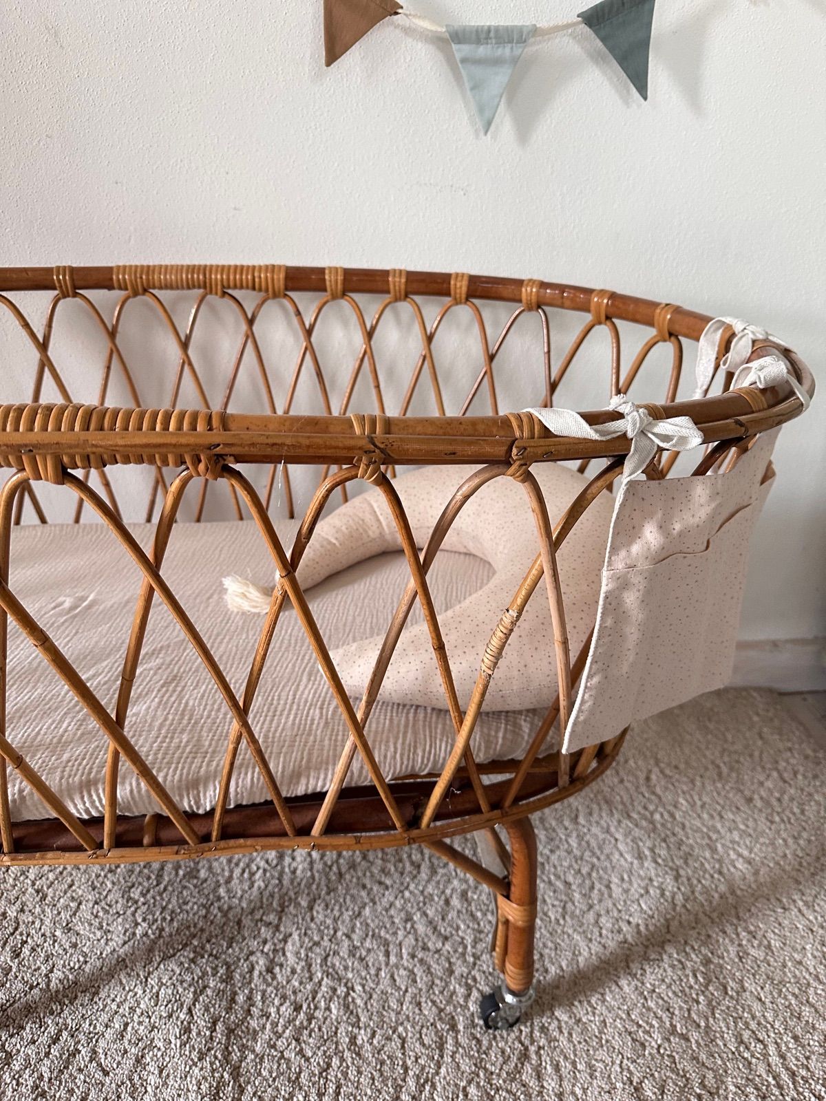 Rattan Stubenwagen natur, Ansicht 3