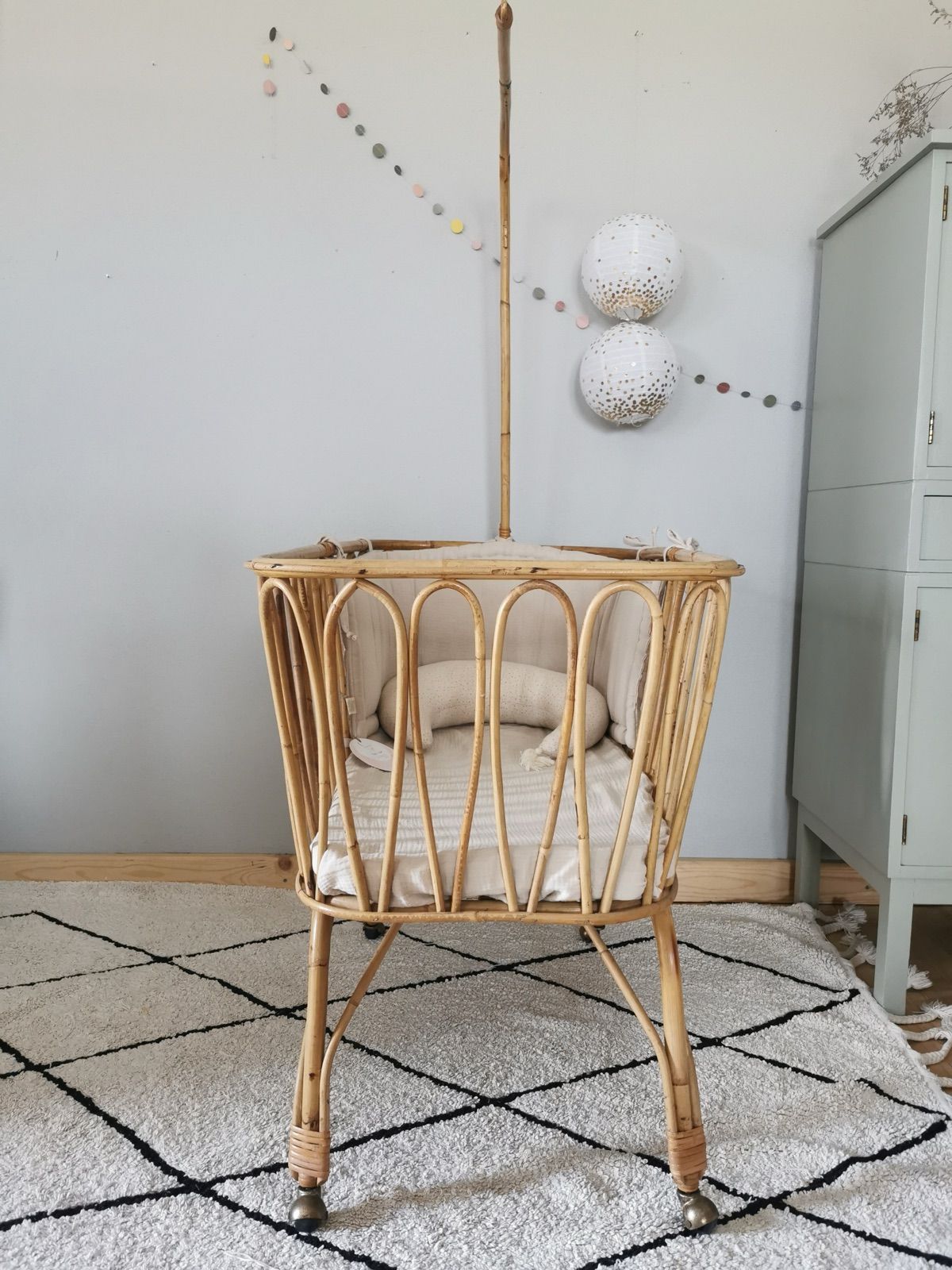 Rattan Stubenwagen, 100 cm breit, Ansicht 5