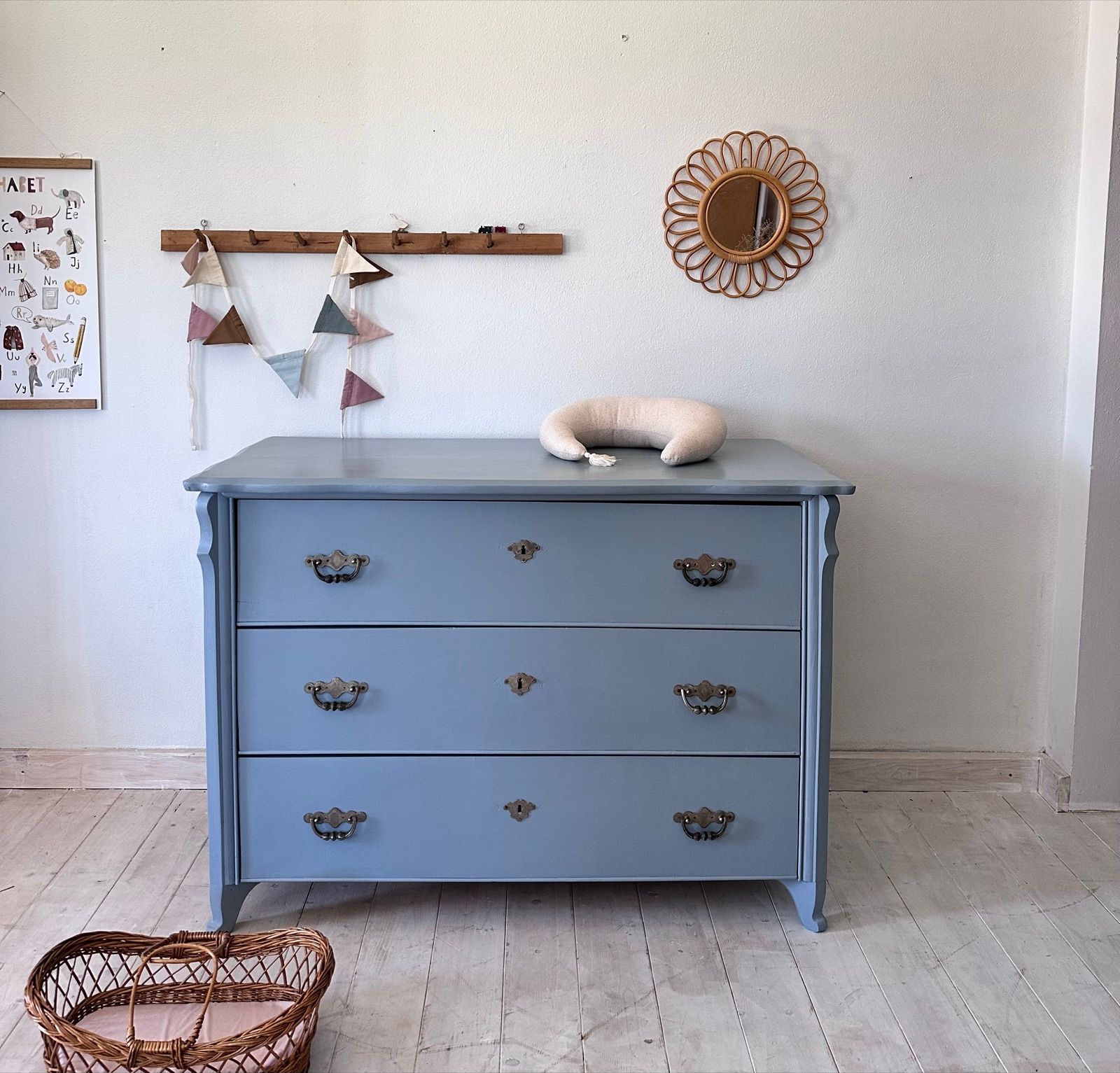 Vintage Kommode blau