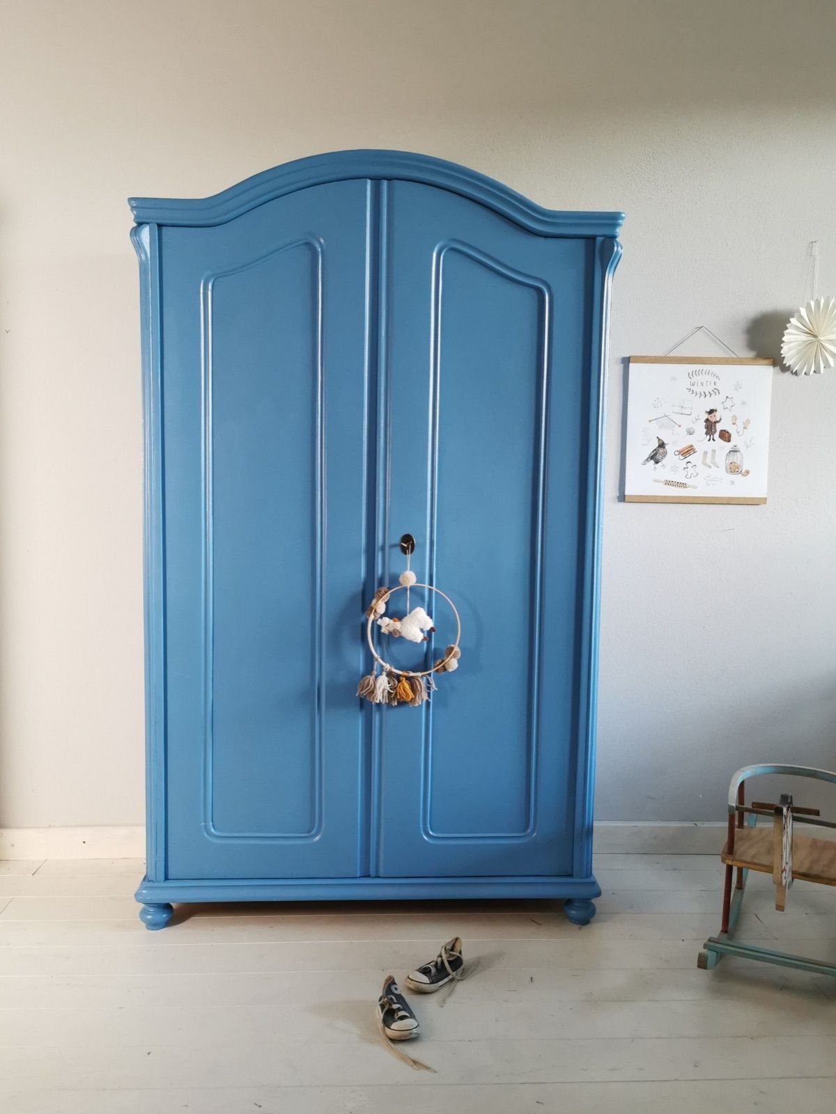 Vintage Kasten Cocoblau