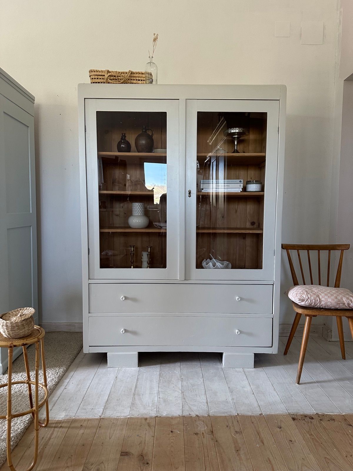 Antike Vitrine Glas, Ansicht 3
