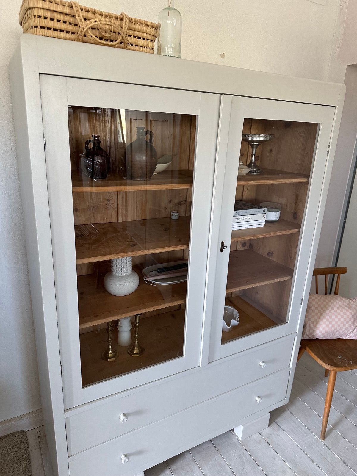 Antike Vitrine Glas, Ansicht 7
