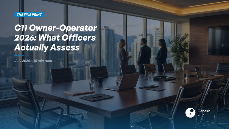 C11 Owner-Operator Work Permit Canada 2026: What Officers Actually Assess