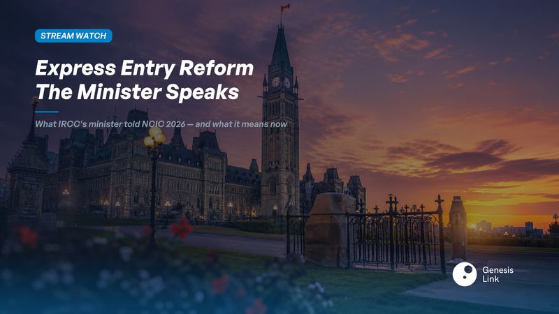 Express Entry Reform 2026: What the Minister Announced at NCIC — and What Changes First