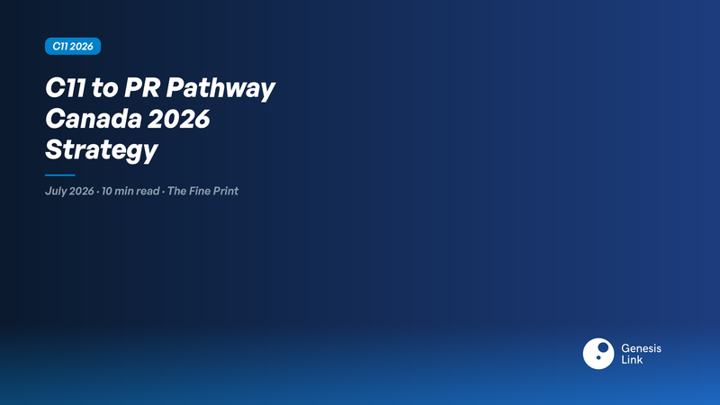 C11 to PR Pathway Canada 2026: From Work Permit to Permanent Residence