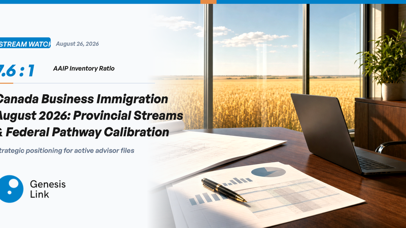Canada Business Immigration News August 2026: Provincial Stream Allocations & Federal Pathway Calibration
