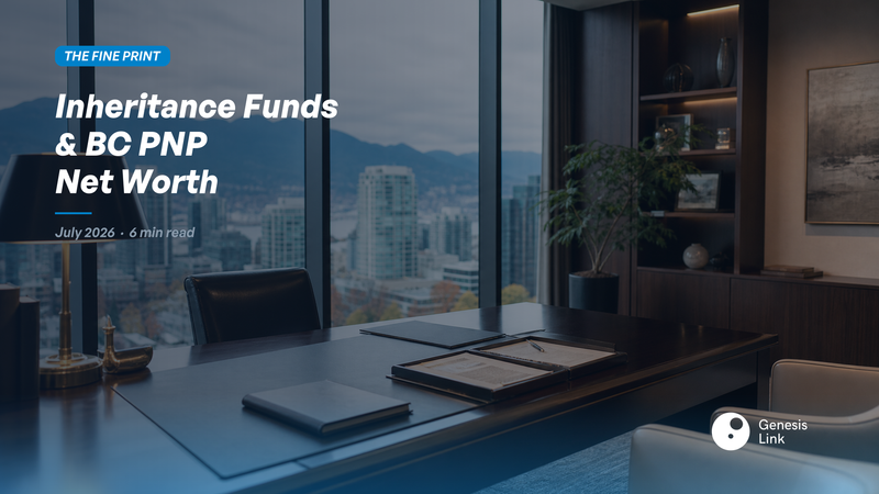 Can I Use Inheritance Funds for BC PNP Net Worth? What the Program Guide Actually Requires