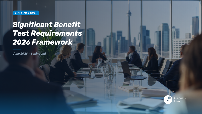 C11 Significant Benefit Test Requirements: The 2026 Evidence Framework Every Practitioner Needs