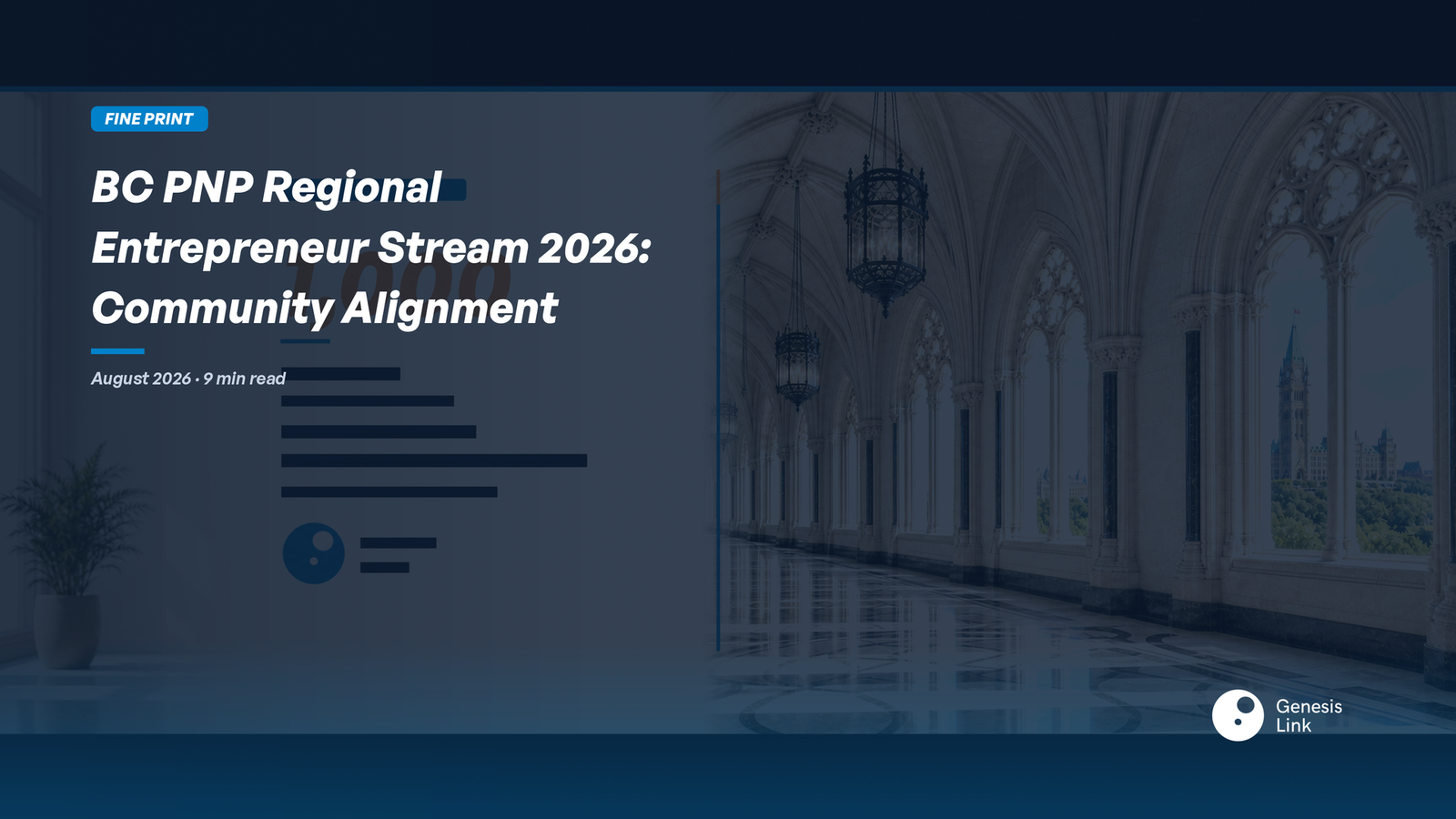 BC PNP Regional Entrepreneur Stream 2026: Community Alignment Strategy