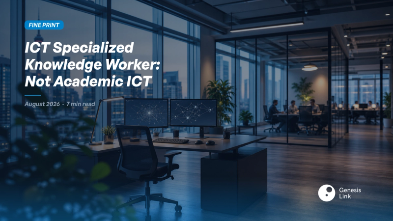 ICT Specialized Knowledge Worker Canada 2026: Not Academic ICT