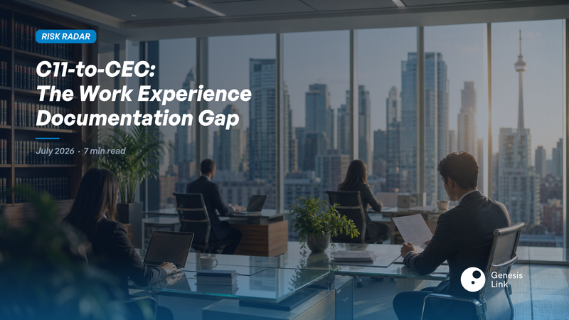 The C11-to-CEC Documentation Gap: Why Your Client’s Canadian Work Experience May Not Qualify