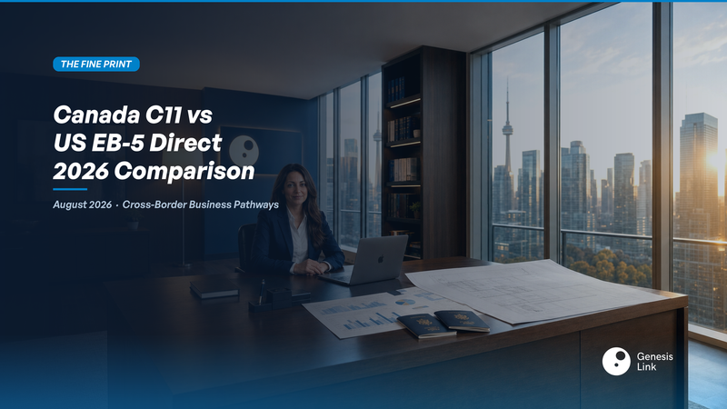 Canada C11 vs US EB-5 Direct Comparison 2026: Capital, Timelines, and Ownership Realities
