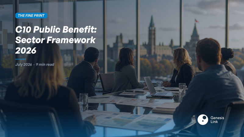 C10 Canadian Public Benefit 2026: Sector-Specific Documentation Framework