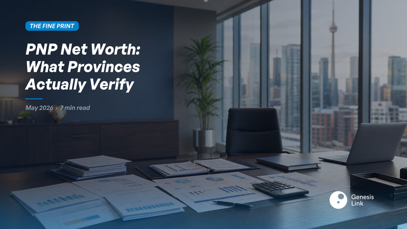 The PNP Net Worth Standard: What Provinces Actually Verify