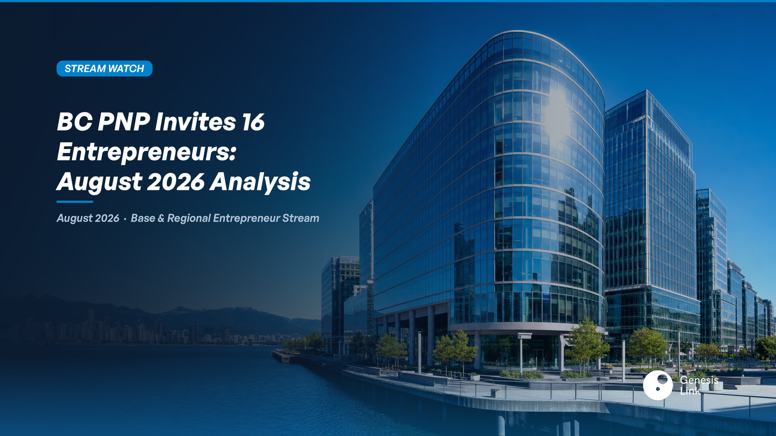 BC PNP Entrepreneur Draw August 25, 2026: 16 Invitations Issued — What Advisors Need to Know