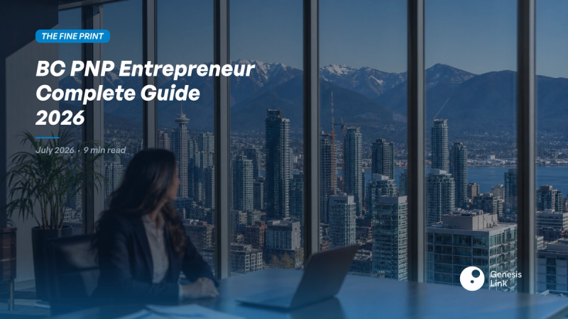 BC PNP Entrepreneur Immigration: Complete Guide for 2026