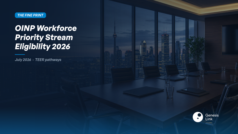 OINP Workforce Priority Stream 2026: Full Eligibility Breakdown for TEER 0-5 and Physicians