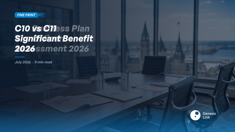 C10 vs C11 Significant Benefit 2026: Two Officer Filters, One Regulation