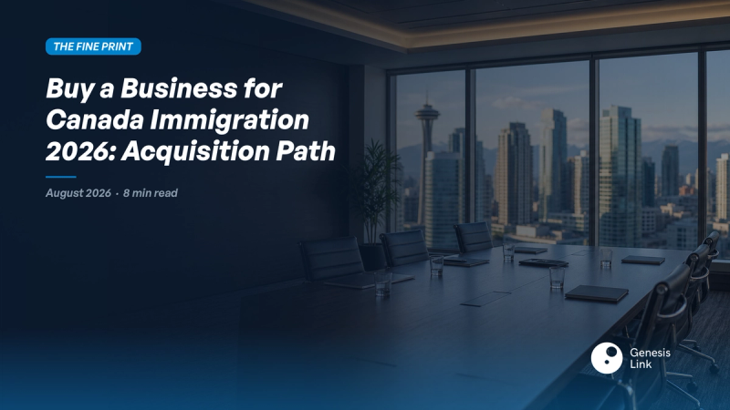How to Purchase a Business for Immigration to Canada (2026)