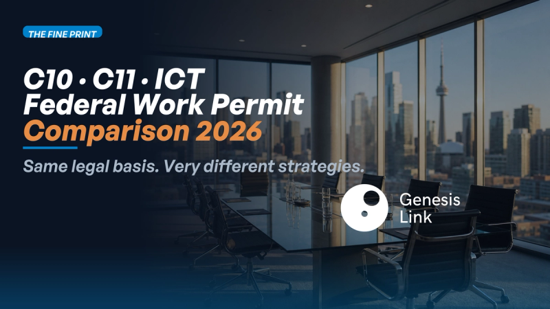 C10 vs C11 vs ICT: Which Federal Work Permit Fits Your Client's File? (2026)