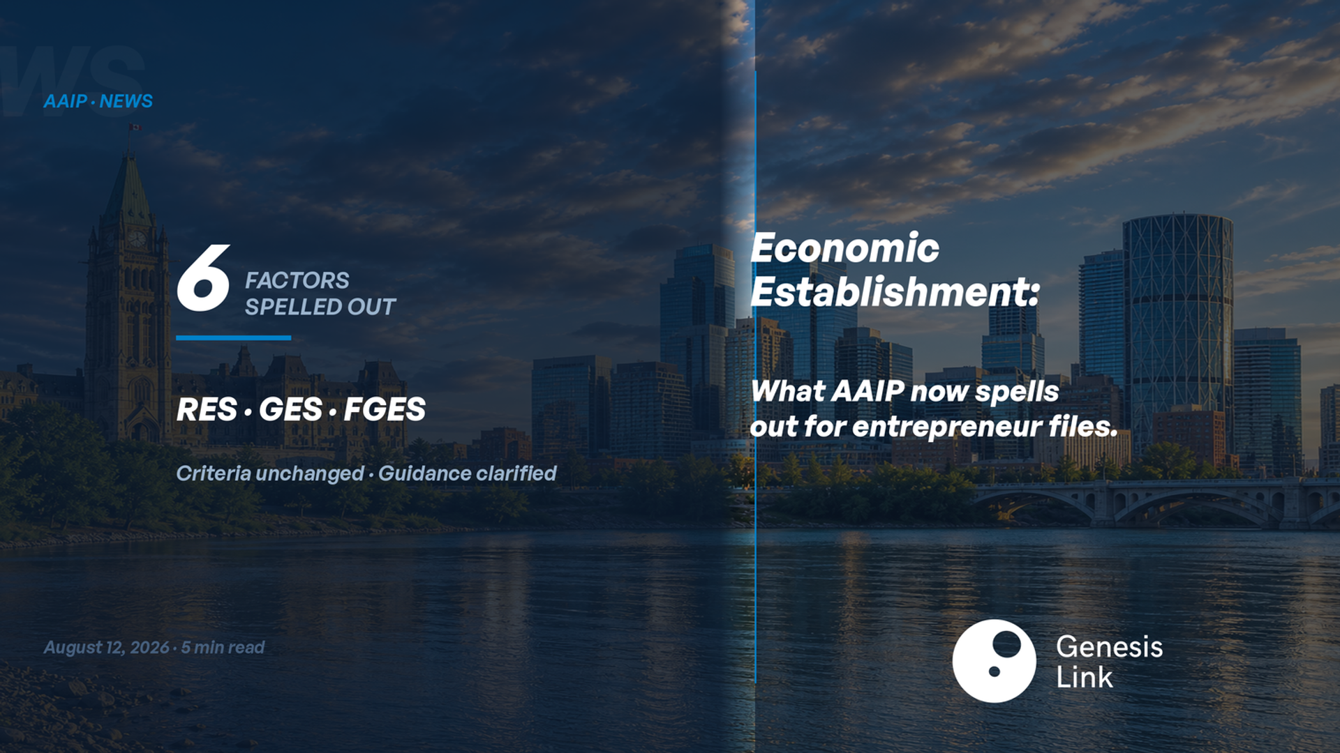 AAIP Economic Establishment Clarification August 12, 2026: RES, GES, FGES