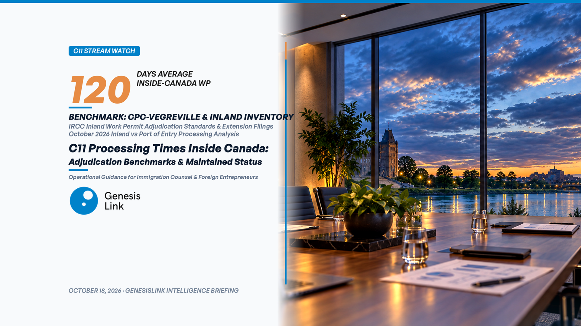 C11 Work Permit Processing Times Inside Canada: Adjudication Benchmarks & Operational Guidance (2026)