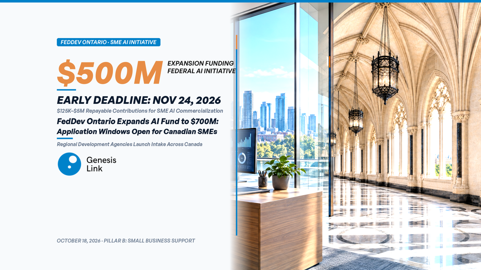 FedDev Ontario Expands Regional AI Initiative to $700M: Application Windows Open for Canadian SMEs